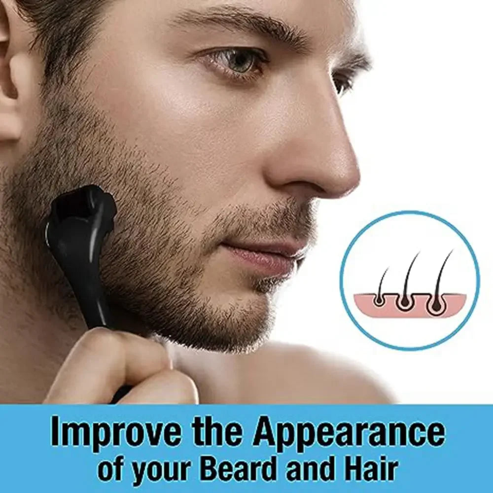 Micro Needling 540 Roller Derma Roller Dermaroller 0.2/0.25/0.3Mm Titanium Hair Regrowth Beard Growth Anti-Hair Loss Treatment